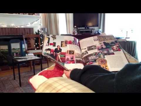 ASMR fashion magazine page flip, inaudible whisper