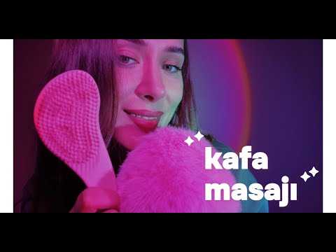 ASMR TÜRKÇE | Uyku Öncesi Rahatlatıcı Kafa Masajı ve Saç Tarama