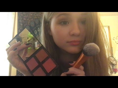 ASMR mean girl does your makeup 💄 soft spoken