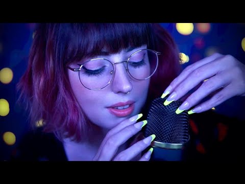 ASMR Darkmode- Loopable Background Trigger Assortment w/ rain sounds (1 HR)