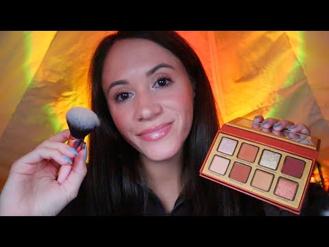 ASMR For Morning Anxiety (hairbrushing, makeup, affirmations)