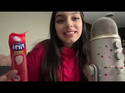 ASMR COMIENDO HELADO MOUTH SOUNDS Y EATING| SOFIWI