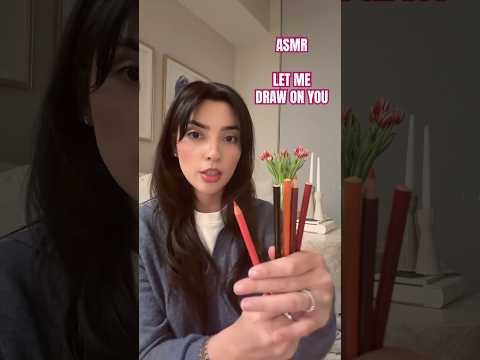 ASMR. Let me draw on you. Mouth sounds hand movements. Soft spoken. ￼