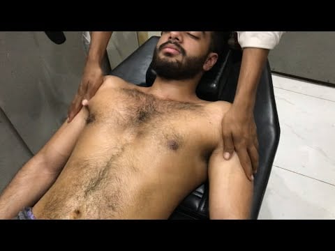 Strong Chest Massage & Chest Touch | REAL ASMR MASSAGE | 💈