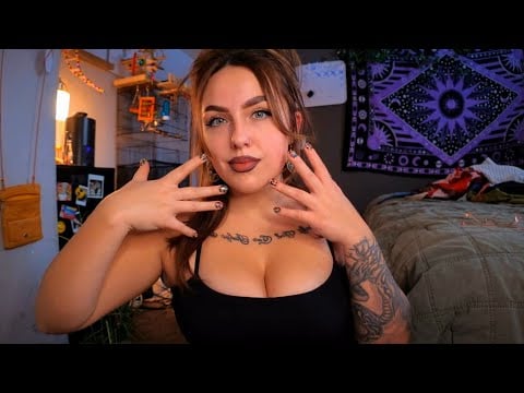 asmr- chest tapping, face scratching & more body triggers 💖