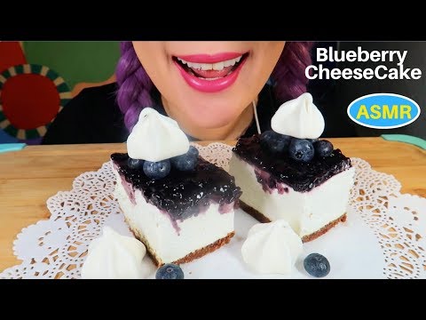 ASMR 하와이 맛집 "릴리하베이커리" 블루베리 치크케이크, 머랭쿠키 먹방 |BLUEBERRY CHEESECAKE ,MERINGUE COOKIE |CURIE. ASMR