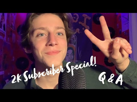 [ASMR] 2,000 Subscribers!! 🎉 (Q&A)