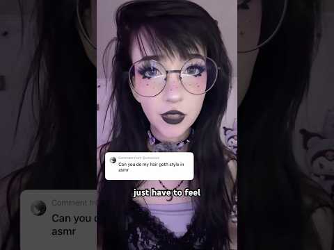 hold still, i gotchu 🖤 #asmr #asmrhairplay #asmrshorts