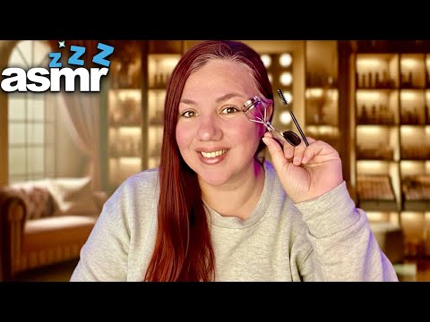 ASMR Te Hago Pestañas y Cejitas PARA DORMIR RÁPIDO ROLEPLAY