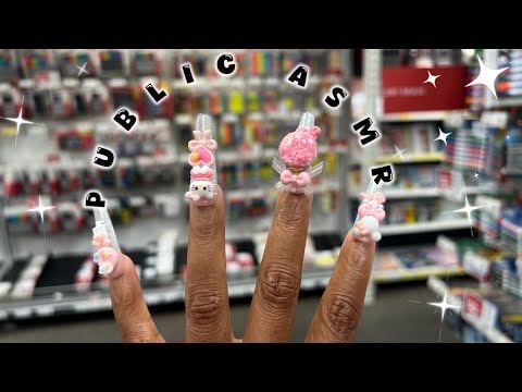 Public ASMR in Office Depot | 💻 Keyboard Tapping, Camera Scratching & LoFi Sounds