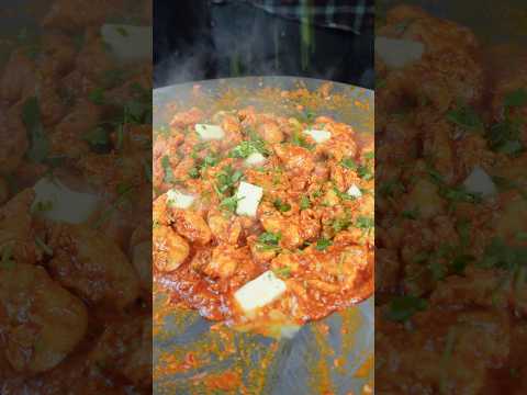 🔥 ASMR Chili Garlic Tawa Chicken | Spicy & Garlicky | Satisfying Tawa Sounds #shorts #asmr