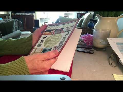 Ad-Free ASMR: flipping through Feng Shui book - soft spoken comments & reading