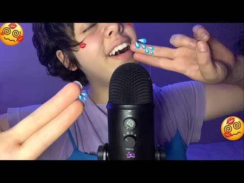 [ASMR] 💋💦 Beijinhos com sons de boca refrescantes e molhados 🥵