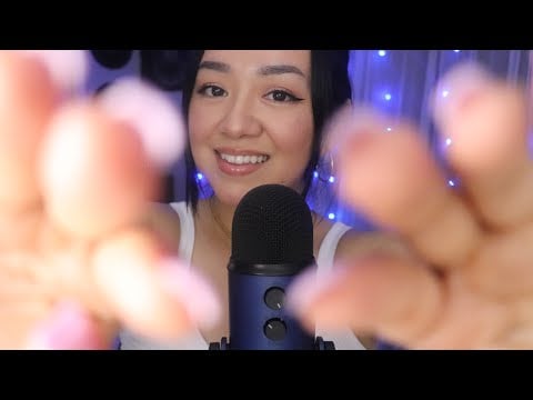 ASMR⚡️fast & aggressive tapping on camera lens & glasses (lots of 👄sounds)