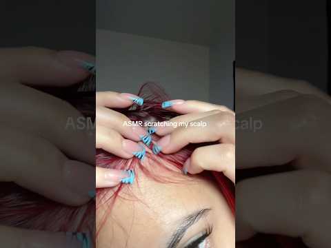 ASMR scalp scratching #asmr #visualtingle #asmrmouthsounds #mouthwhisper