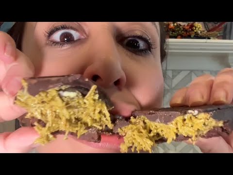 Oreo Cookie Dubai Chocolate ASMR Crunchy Eating Sounds