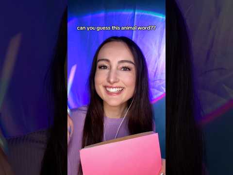 guess the animal word #asmr