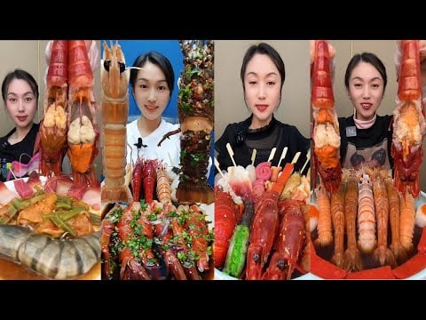 🦐🦞 Massive Crab & Lobster Feast | ASMR Eating Sounds & Spicy Sauce Mukbang