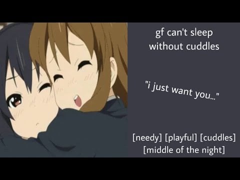 ASMR | gf can’t sleep without cuddles (f4a) [needy] [waking you up] [cuddles] [playful] [breathing]