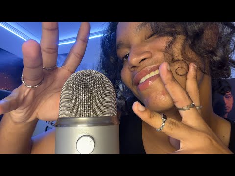 ASMR No talking Mouth Sounds + Hand Sounds 🪷 (Inaudible Whispers, Hand movements)