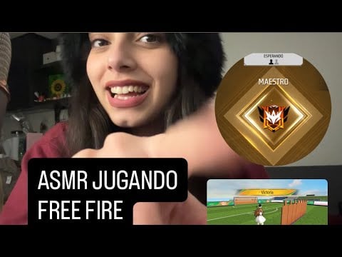 ASMR JUGANDO FREE FIRE 🐭👾| SUSURROS LLEGUE A MAESTRO| SOFIWI