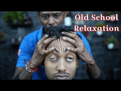 Old School ASMR Relaxation For Deep Sleep | Neck Cracking ASMR Head Scratching Head Massage