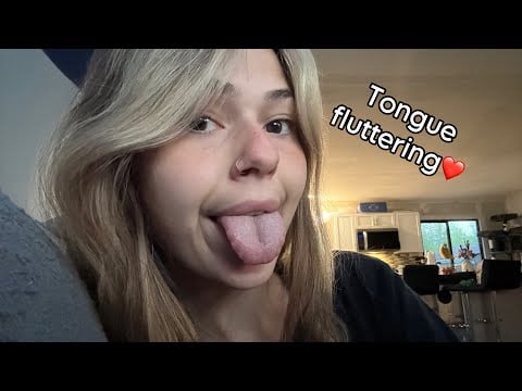 ASMR Lofi Mouth Sounds🥰 (Tongue Fluttering & Hand Movements)