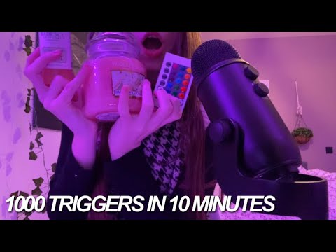 ASMR 1000 triggers in 10 minutes