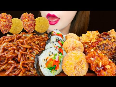 【ASMR】【咀嚼音 】韓国料理❣️MUKBANG 먹방 食べる音 EATING SOUNDS NO TALKING