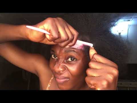 Asmr Scratching out Flakes and unbraiding my hair to sleep. Part 3 #dandruff #asmr
