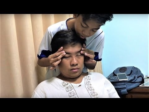 Best Relaxing Head and Back Massage by Young Baba for Sleep - ASMR - Episode 1