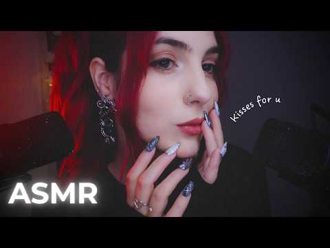 ASMR ✨ Goodnight Kisses, Whispers, Mouth Sounds & Ear Blowing ✨
