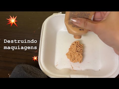 ASMR- DESTRUINDO MAQUIAGENS *MUITO SATISFATÓRIO*