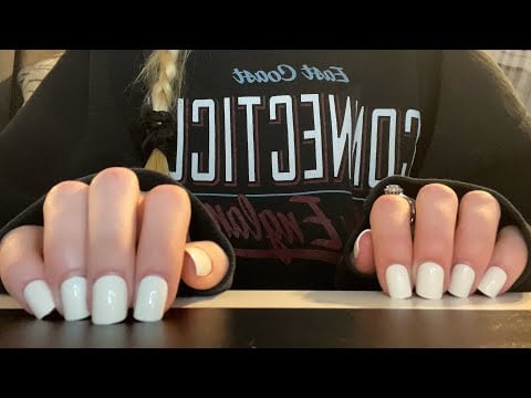 ASMR lofi table & camera tapping, fabric sounds, & hand movements 🖤 (no talking)