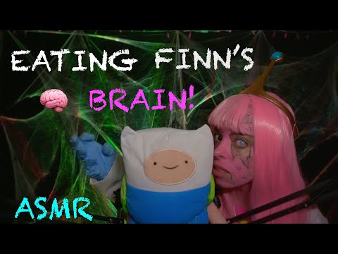 🧠 ASMR Zombie Princess Bubblegum Eats Finn’s Brain | Halloween Role-play & Mouth Sounds 🎃