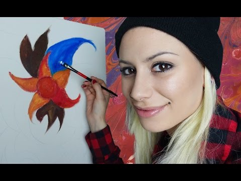 ASMR Painting for Relaxation | Whisper | Brush Sounds