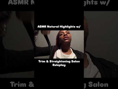 ASMR Highlights & Trim Salon Roleplay  #satisfyingvideo #hairplayasmr