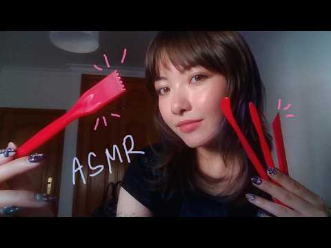 ASMR ⋆.˚⊹⁺ 粘土ヘラでカメラを引っ掻く音 🎨