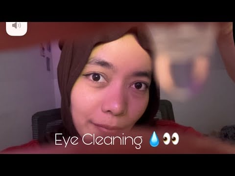 ASMR Super Tingly Eye Cleaning For Sleep • No Talking🙊👀🍃