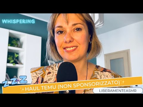 Asmr ita Whispering Haul ✨Unboxing Temu!✨