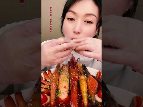🦐🍲 Boiled seafood mukbang epic bites #BoiledSeafood #EpicSeafood