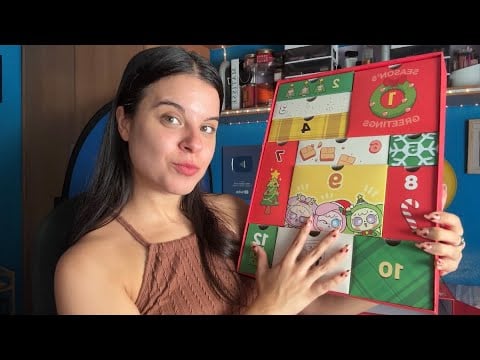ASMR DESTRIPANDO EL CALENDARIO DE ADVIENTO DE @yesstyle 🫧