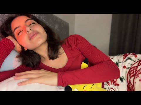 Fall asleep with me❤️ (ASMR in bed)