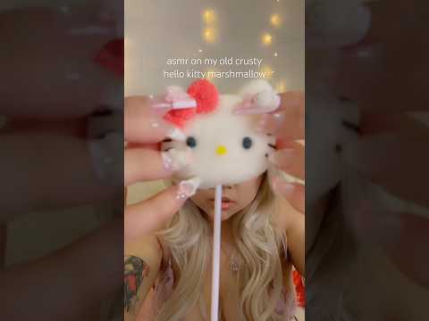 ASMR OLD HELLO KITTY MARSHMALLOW #asmr #mukbang