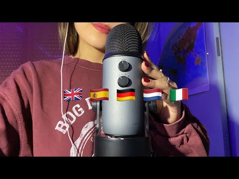 ASMR - Trigger Words in Different Languages (english, spanish, german, dutch and italian)