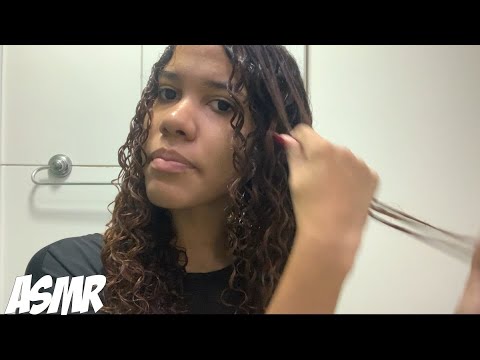 ASMR CASEIRO - Finalizando o meu cabelo e conversando com você