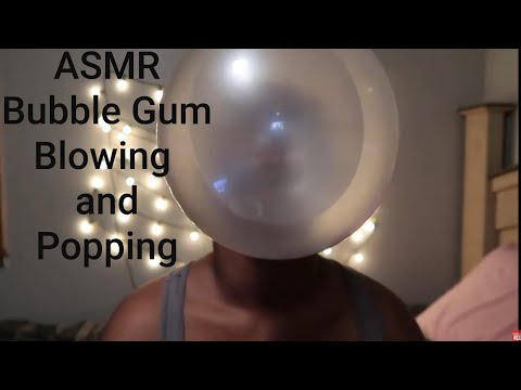 ASMR Bubble Gum and Chewing Super Bubble