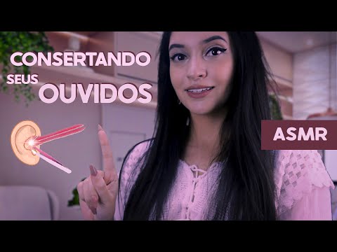 ASMR LIMPANDO SEUS OUVIDOS 👂🏻 Otorrinolaringologista do SONO | ASMR Binaural, ASMR BR