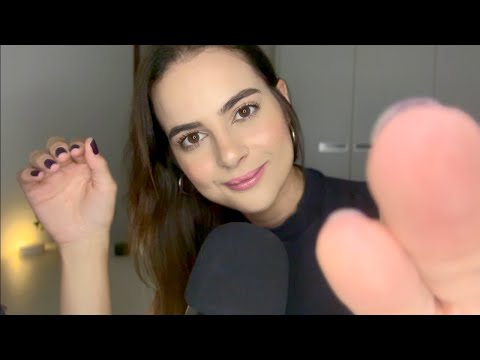 ASMR Plucking, Positive Affirmations, Face Touching (Custom Video for Alexis 💜) VERY CALMING 💤