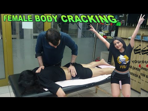 FEMALE BODY CRACKING AND MASSAGE & Asmr foot, leg, back, waist, elbow, arm, palm, neck massage #asmr